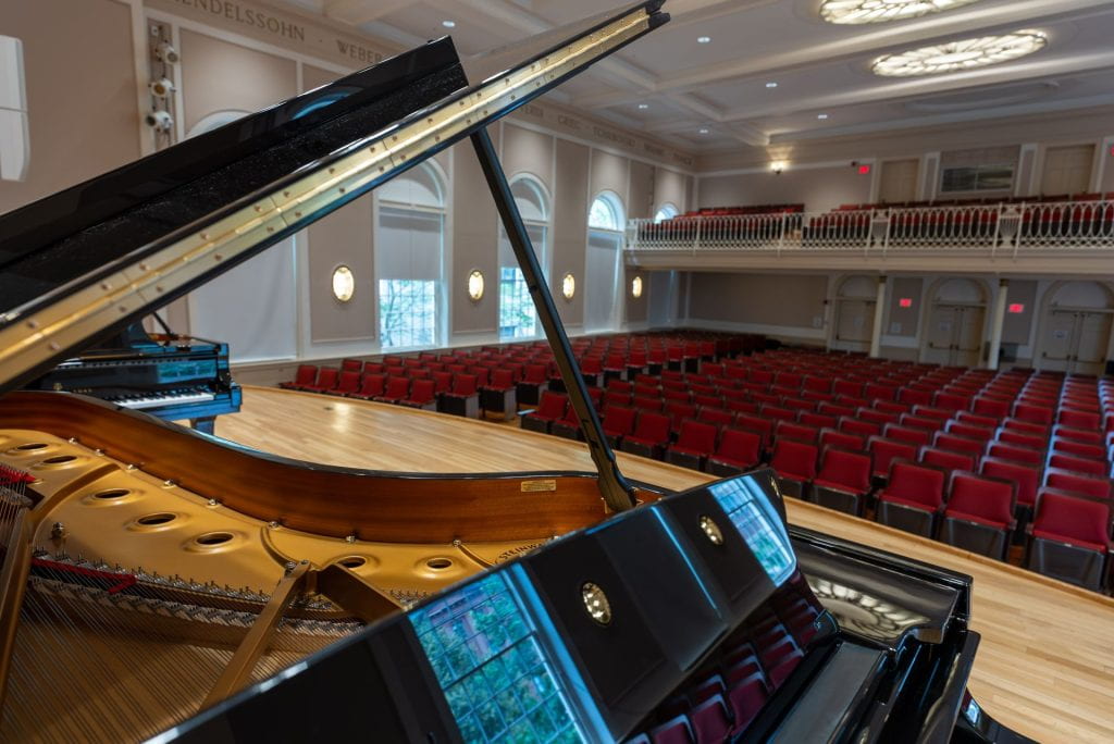 Steinway Piano on stage